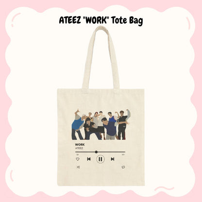 ATEEZ "WORK" Tote Bag - WinkleMars