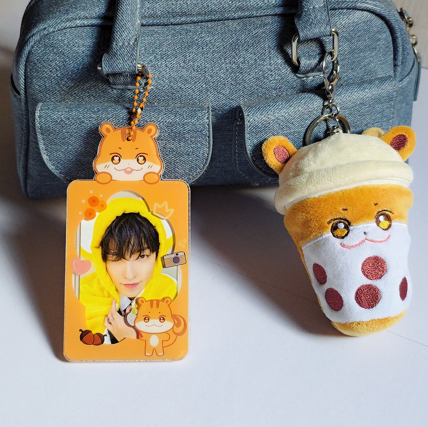 Boba-Jjoongrami Mini Pouch Keychain
