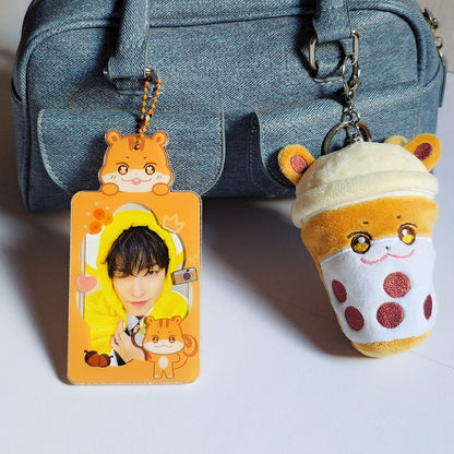 Boba-Jjoongrami Mini Pouch Keychain