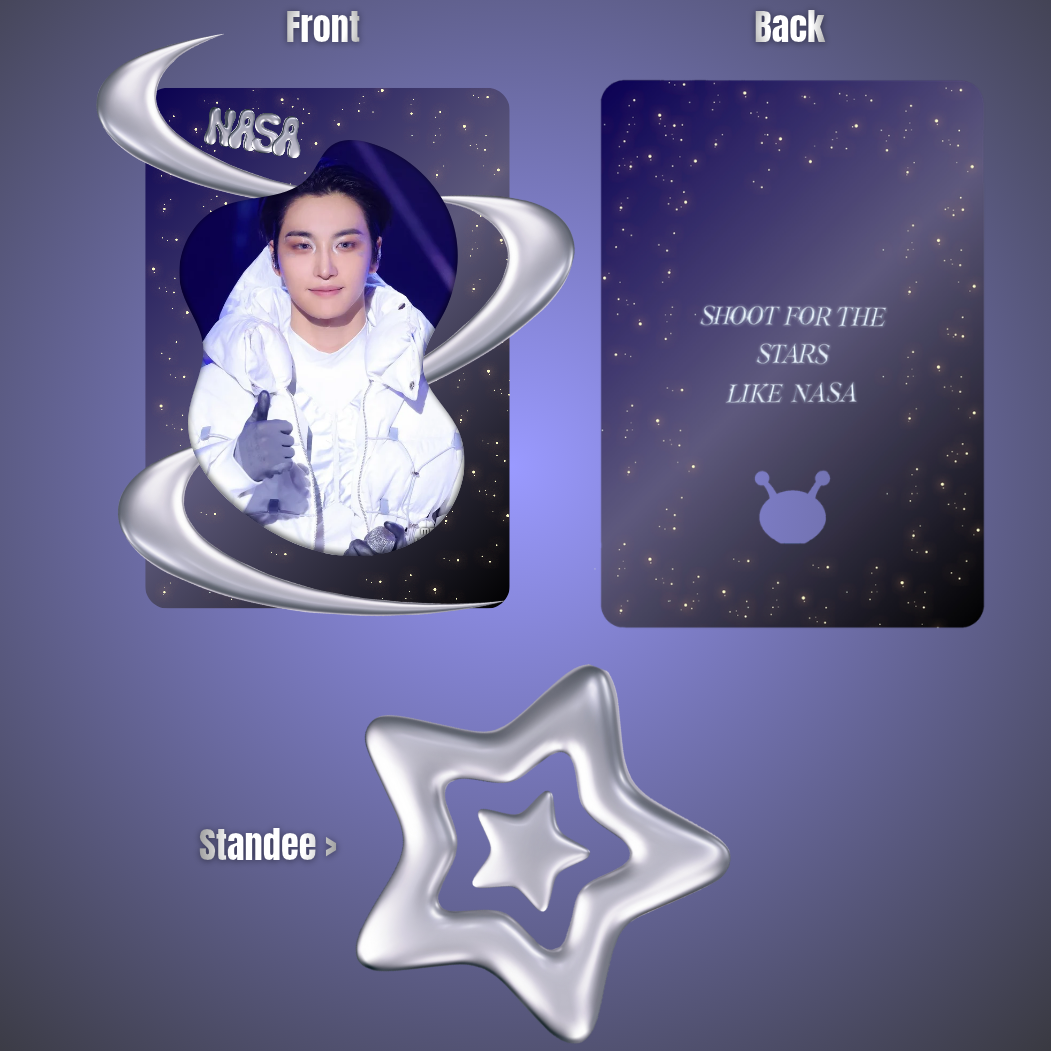 [Pre-order] NASA 2in1 Photocard Standee